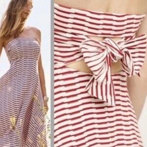 Anthropologie Maeve Red/White Woman’s dress-size S